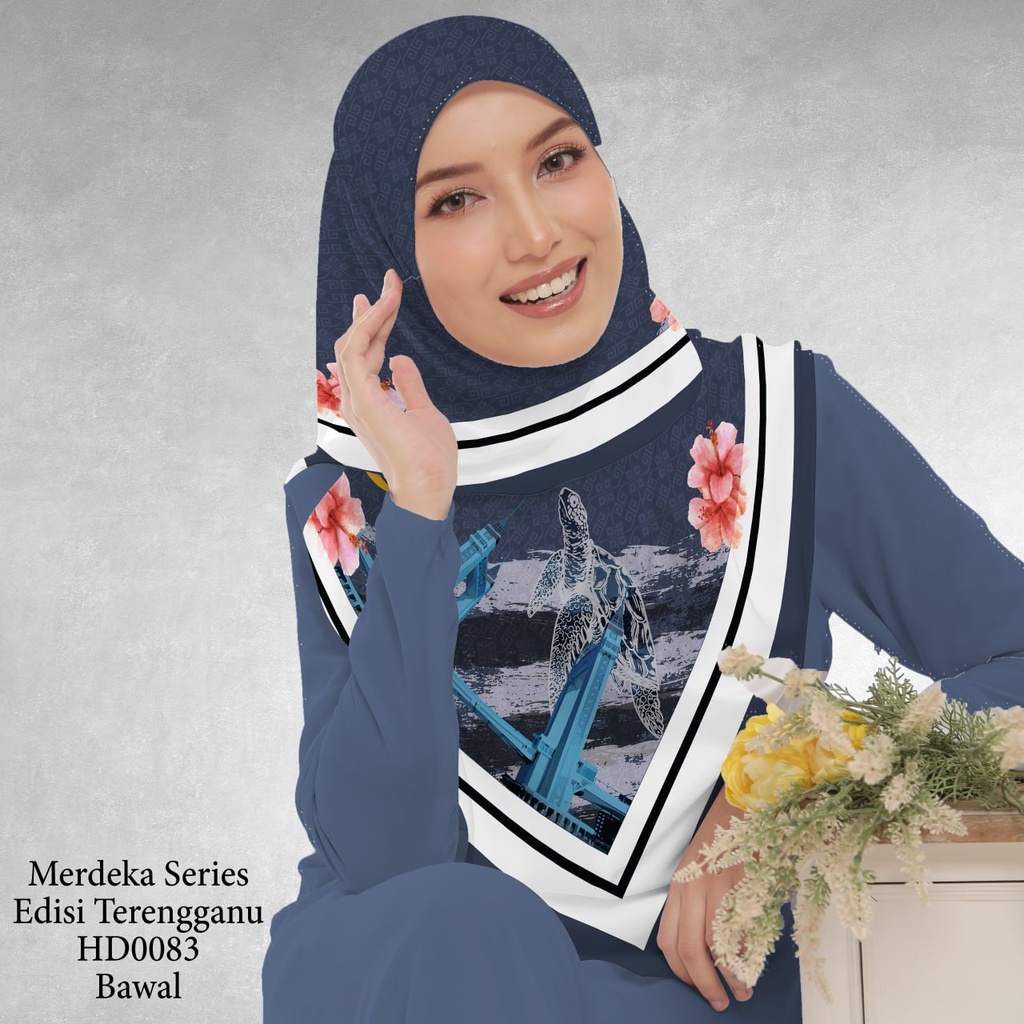 Tudung Bawal (Square Hijab) in HD0083