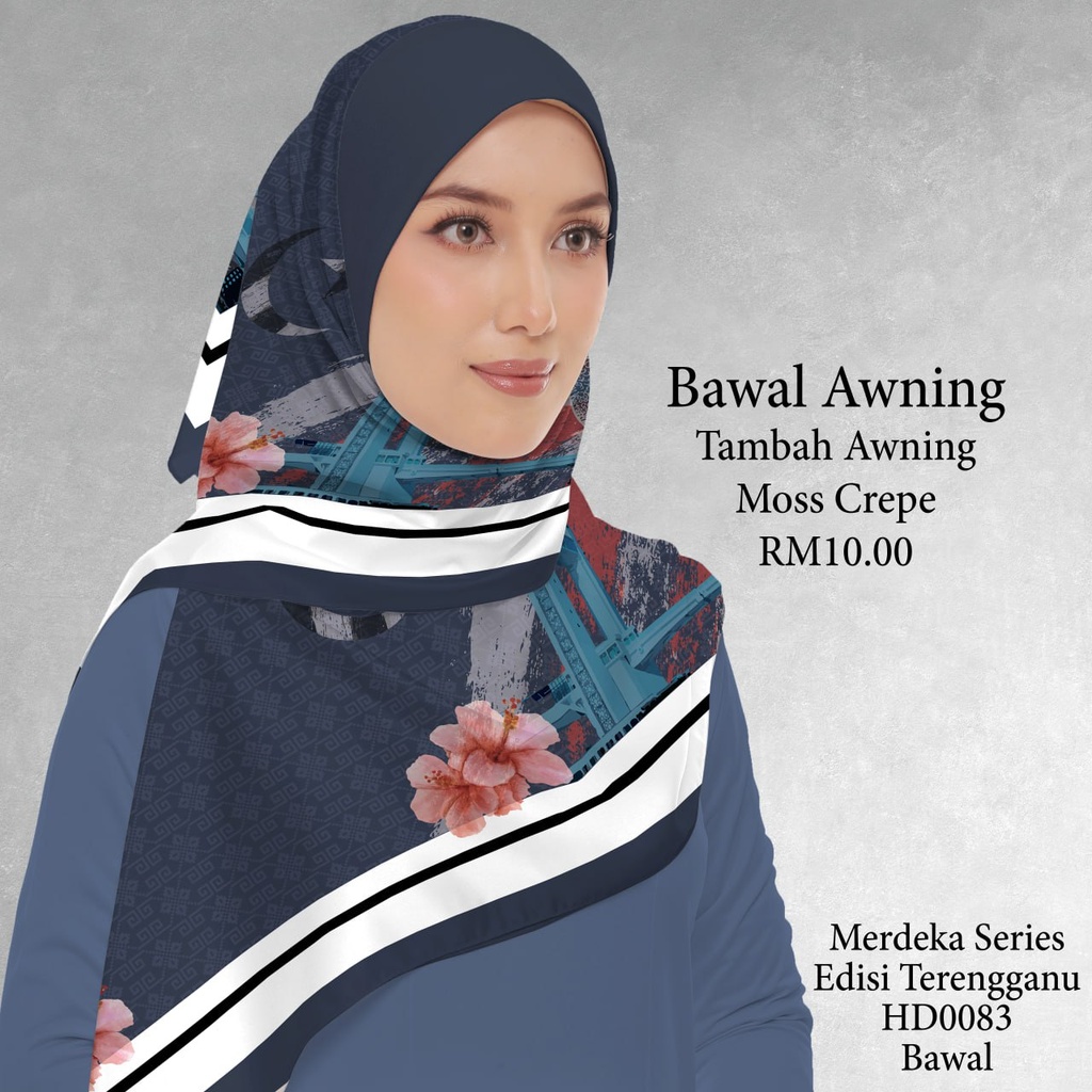 Tudung Bawal (Square Hijab) in HD0083