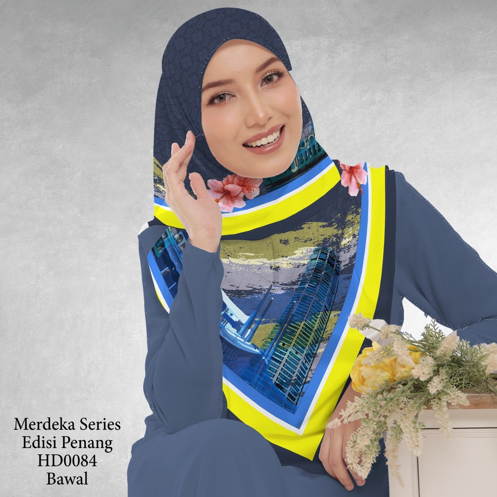 Tudung Bawal (Square Hijab) in HD0084