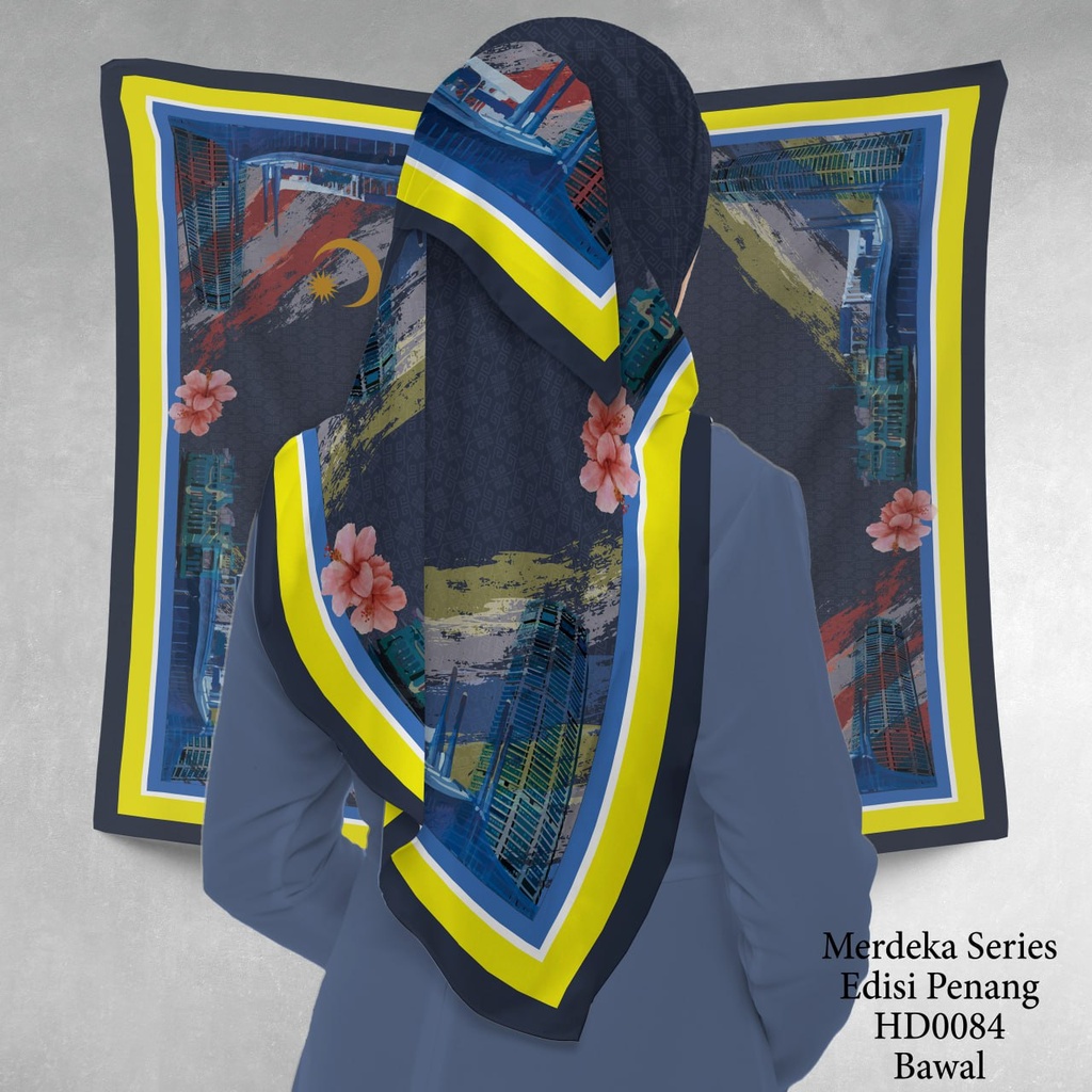 Tudung Bawal (Square Hijab) in HD0084