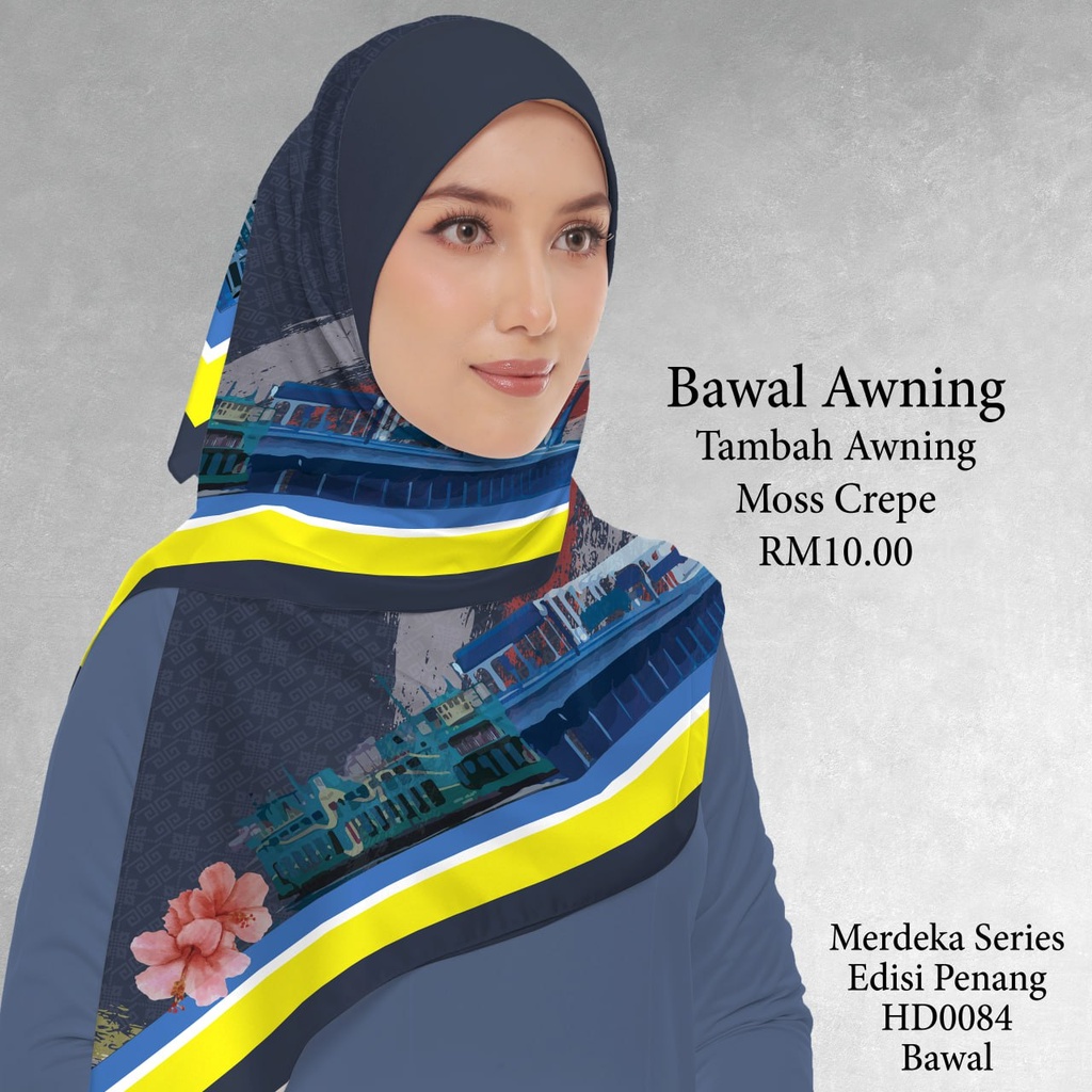 Tudung Bawal (Square Hijab) in HD0084