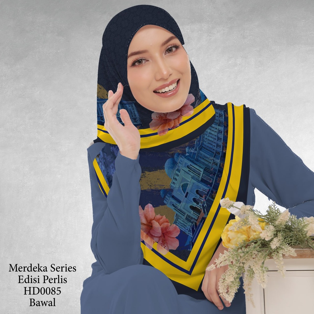 Tudung Bawal (Square Hijab) in HD0085