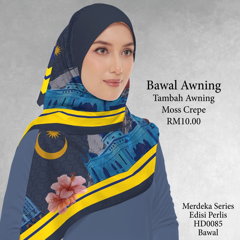 Tudung Bawal (Square Hijab) in HD0085