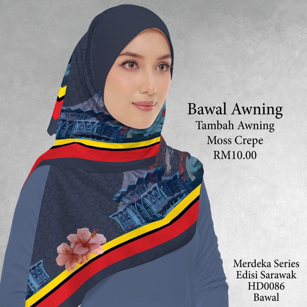 Tudung Bawal (Square Hijab) in HD0086