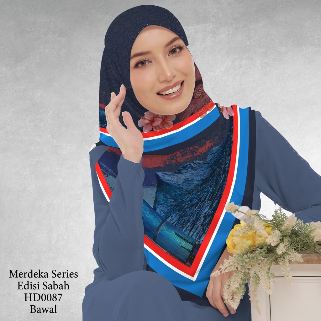 Tudung Bawal (Square Hijab) in HD0087