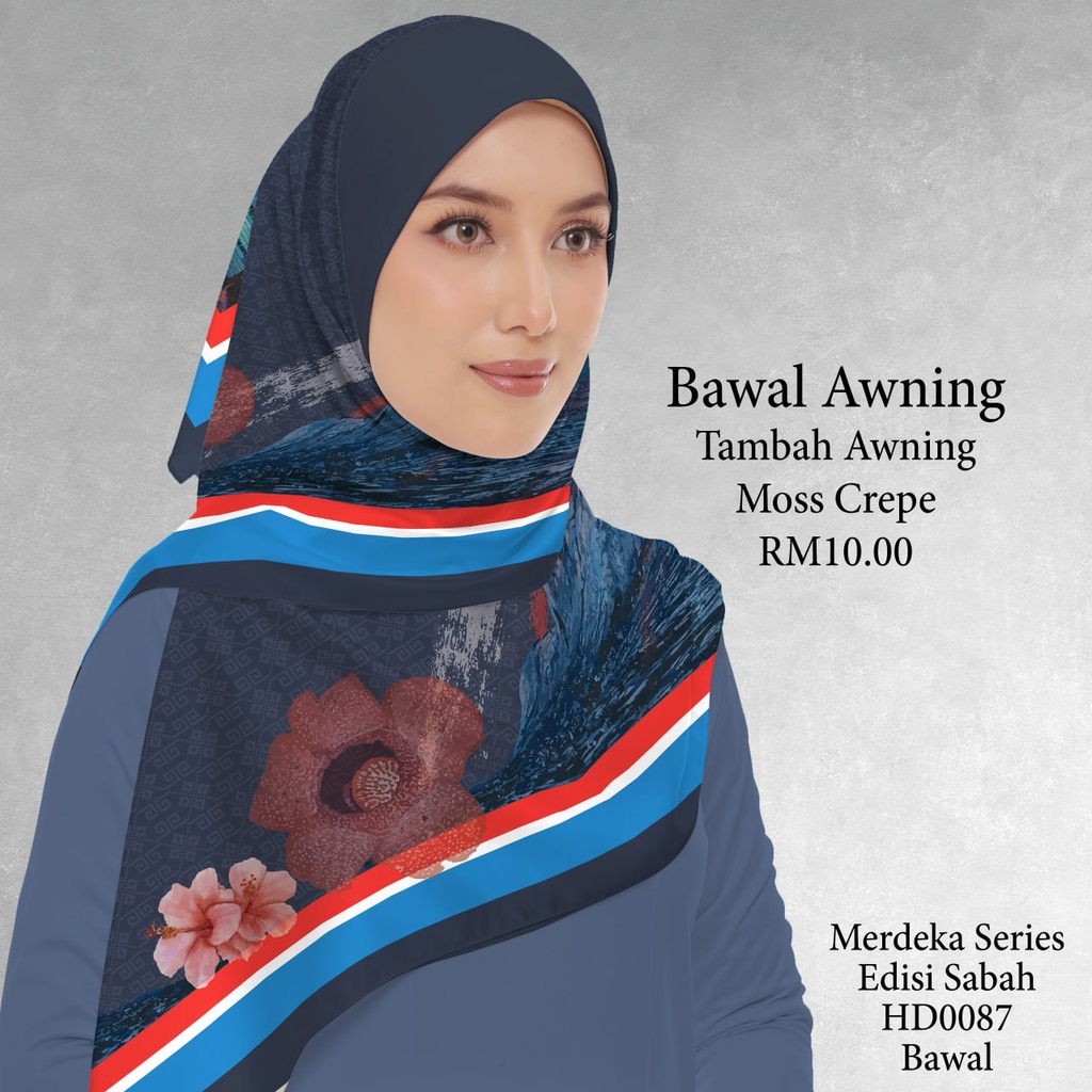 Tudung Bawal (Square Hijab) in HD0087