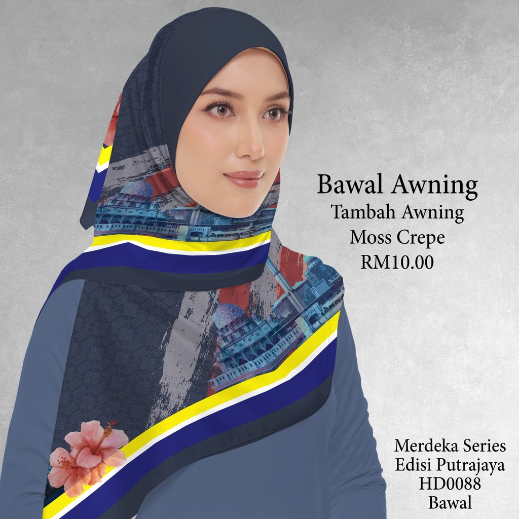 Tudung Bawal (Square Hijab) in HD0088