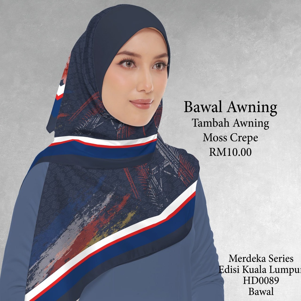 Tudung Bawal (Square Hijab) in HD0089