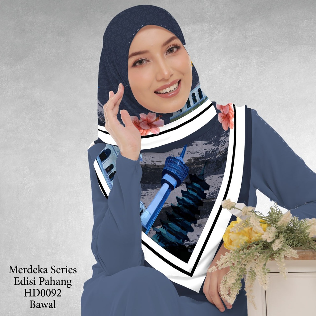 Tudung Bawal (Square Hijab) in HD0092