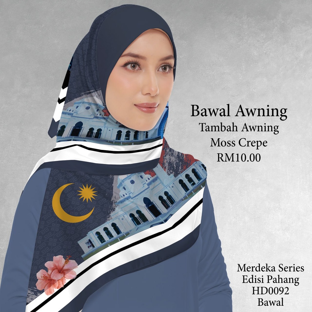 Tudung Bawal (Square Hijab) in HD0092