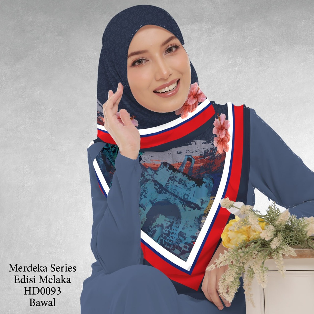 Tudung Bawal (Square Hijab) in HD0093