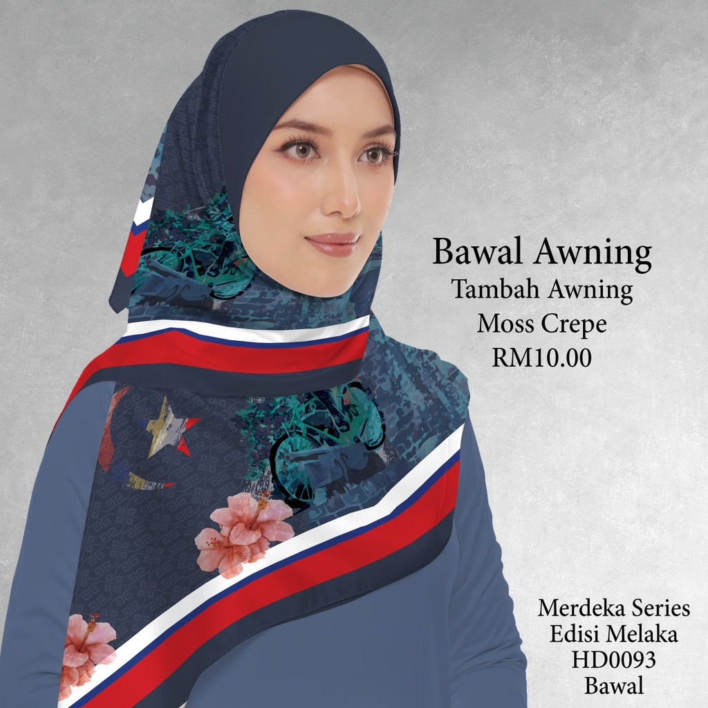 Tudung Bawal (Square Hijab) in HD0093