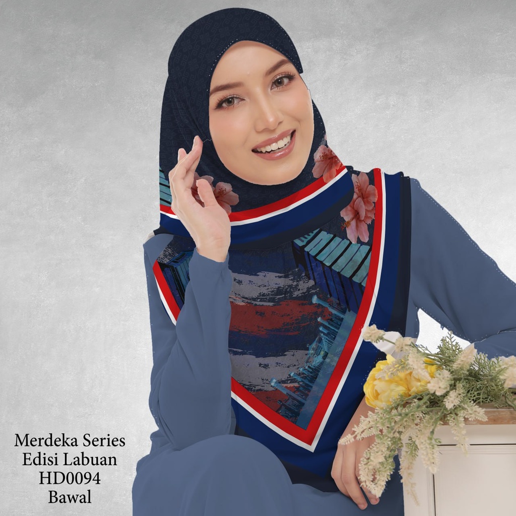 Tudung Bawal (Square Hijab) in HD0094