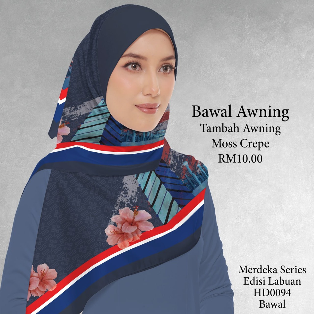 Tudung Bawal (Square Hijab) in HD0094