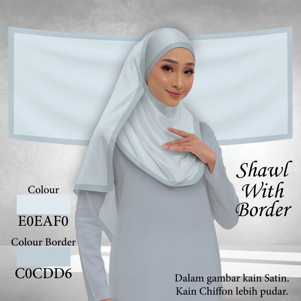 Shawl Plain E0EAF0 