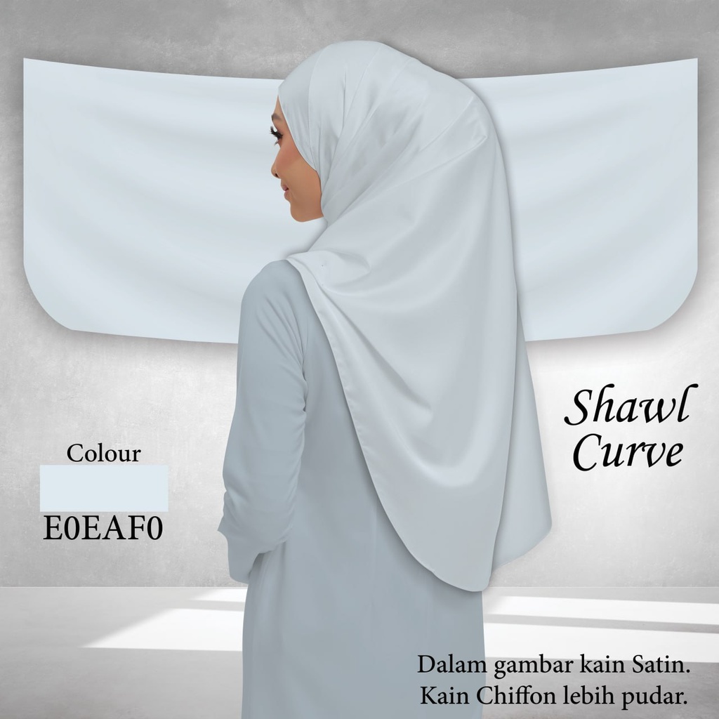 Shawl Plain E0EAF0 