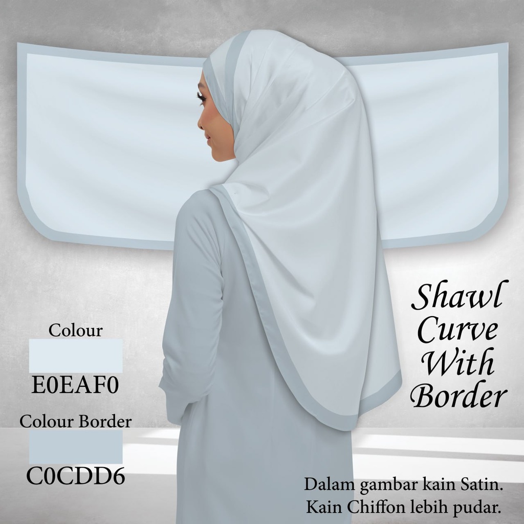 Shawl Plain E0EAF0 