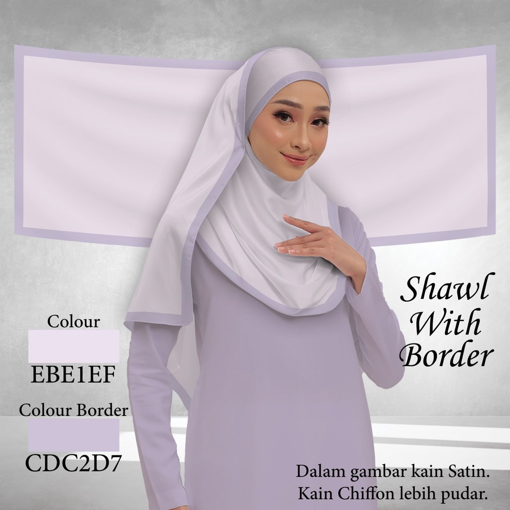 Shawl Plain EBE1EF 