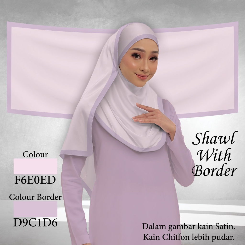 Shawl Plain F6E0ED 