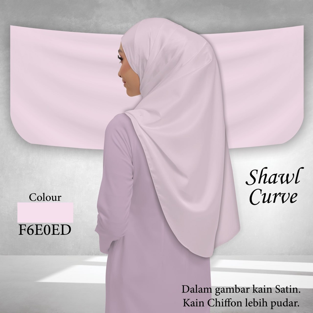 Shawl Plain F6E0ED 