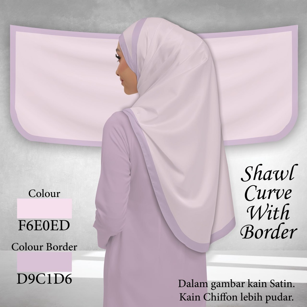 Shawl Plain F6E0ED 