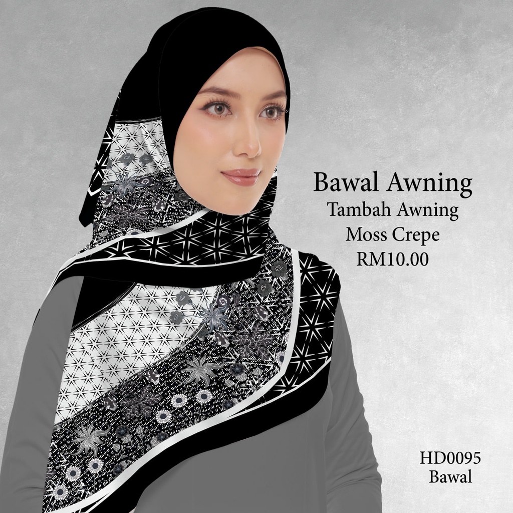 Tudung Bawal (Square Hijab) in HD0095