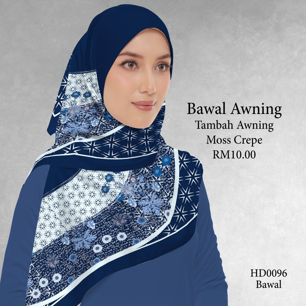 Tudung Bawal (Square Hijab) in HD0096