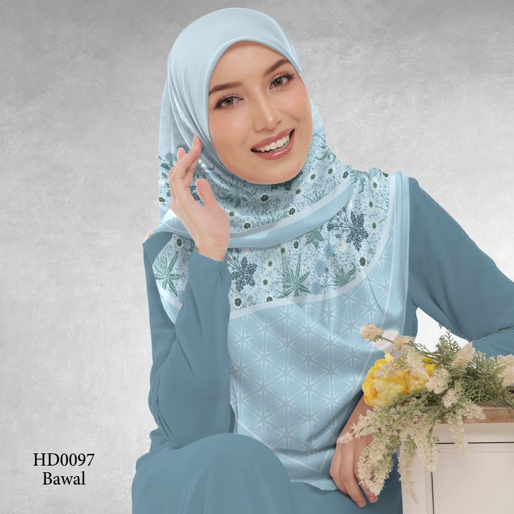 Tudung Bawal (Square Hijab) in HD0097