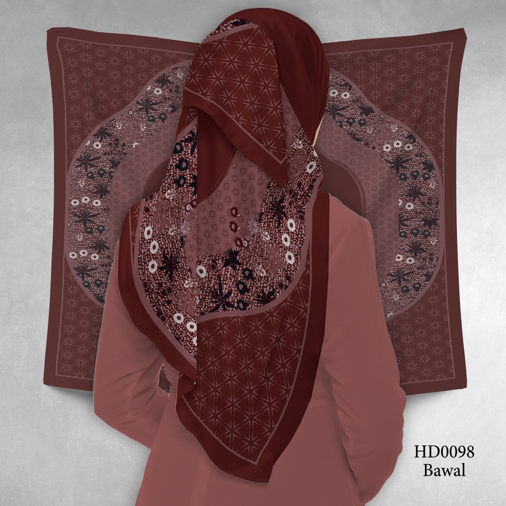 Tudung Bawal (Square Hijab) in HD0098