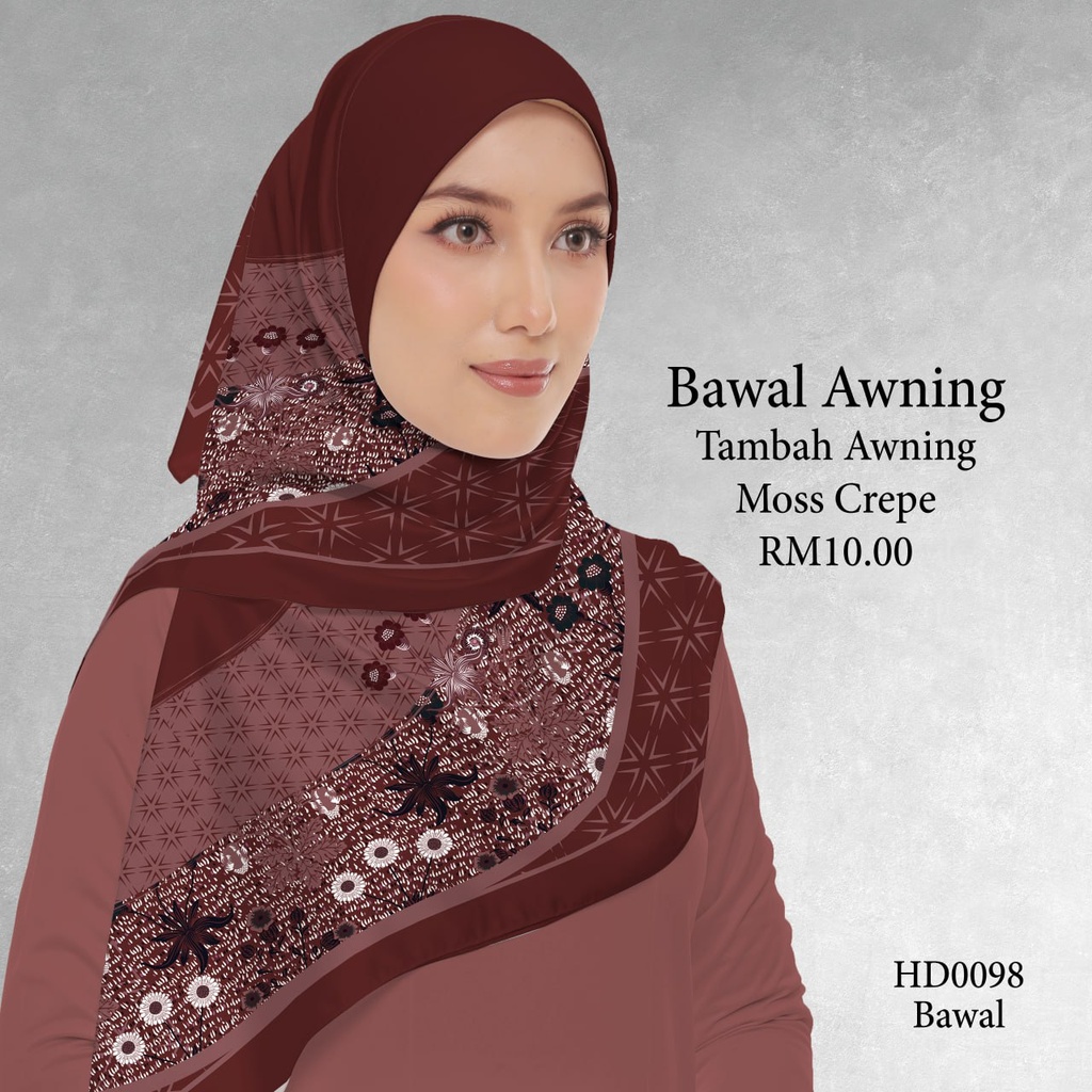 Tudung Bawal (Square Hijab) in HD0098