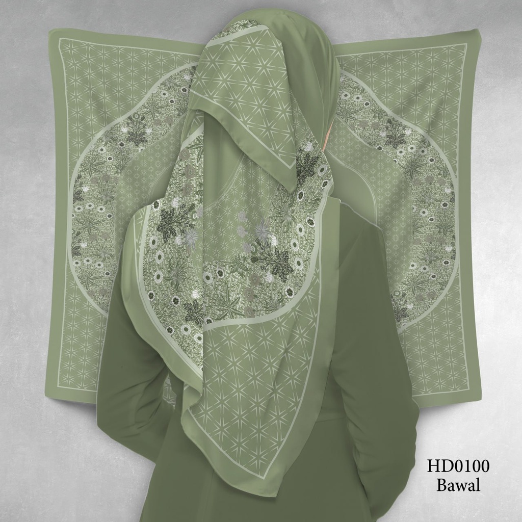 Tudung Bawal (Square Hijab) in HD0100