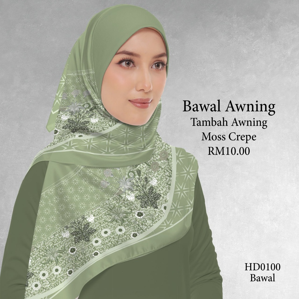 Tudung Bawal (Square Hijab) in HD0100