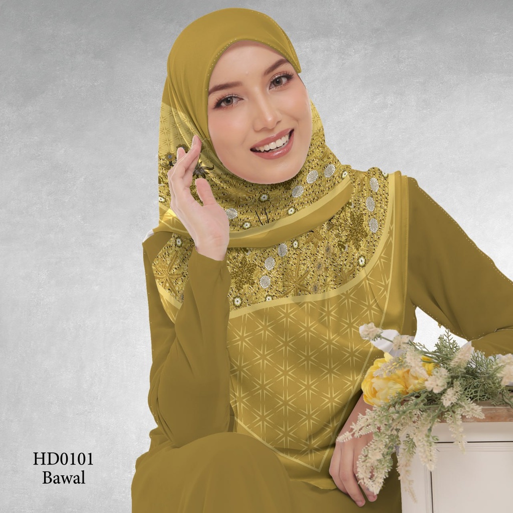 Tudung Bawal (Square Hijab) in HD0101