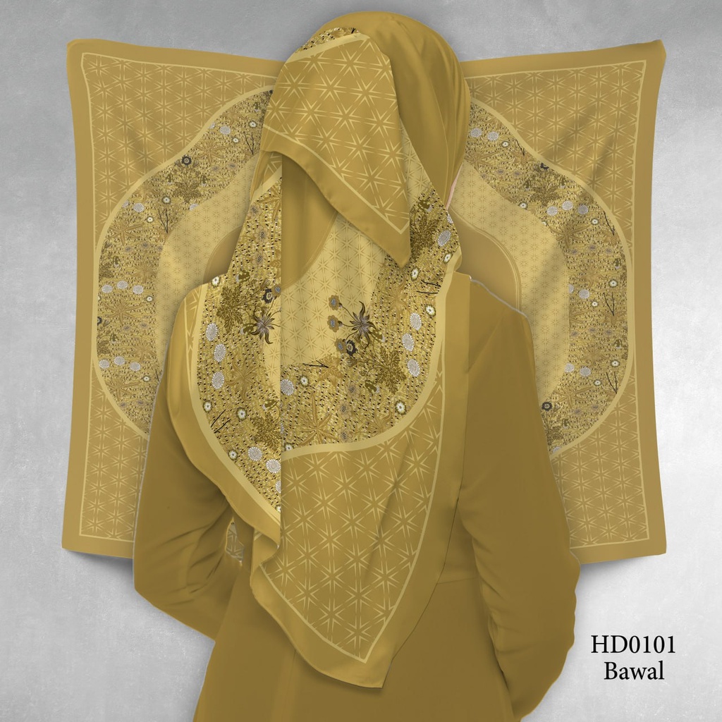 Tudung Bawal (Square Hijab) in HD0101