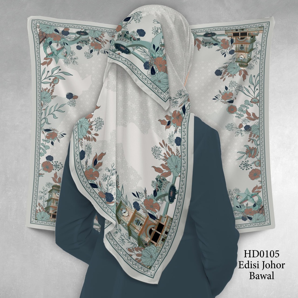 Tudung Bawal (Square Hijab) in HD0105