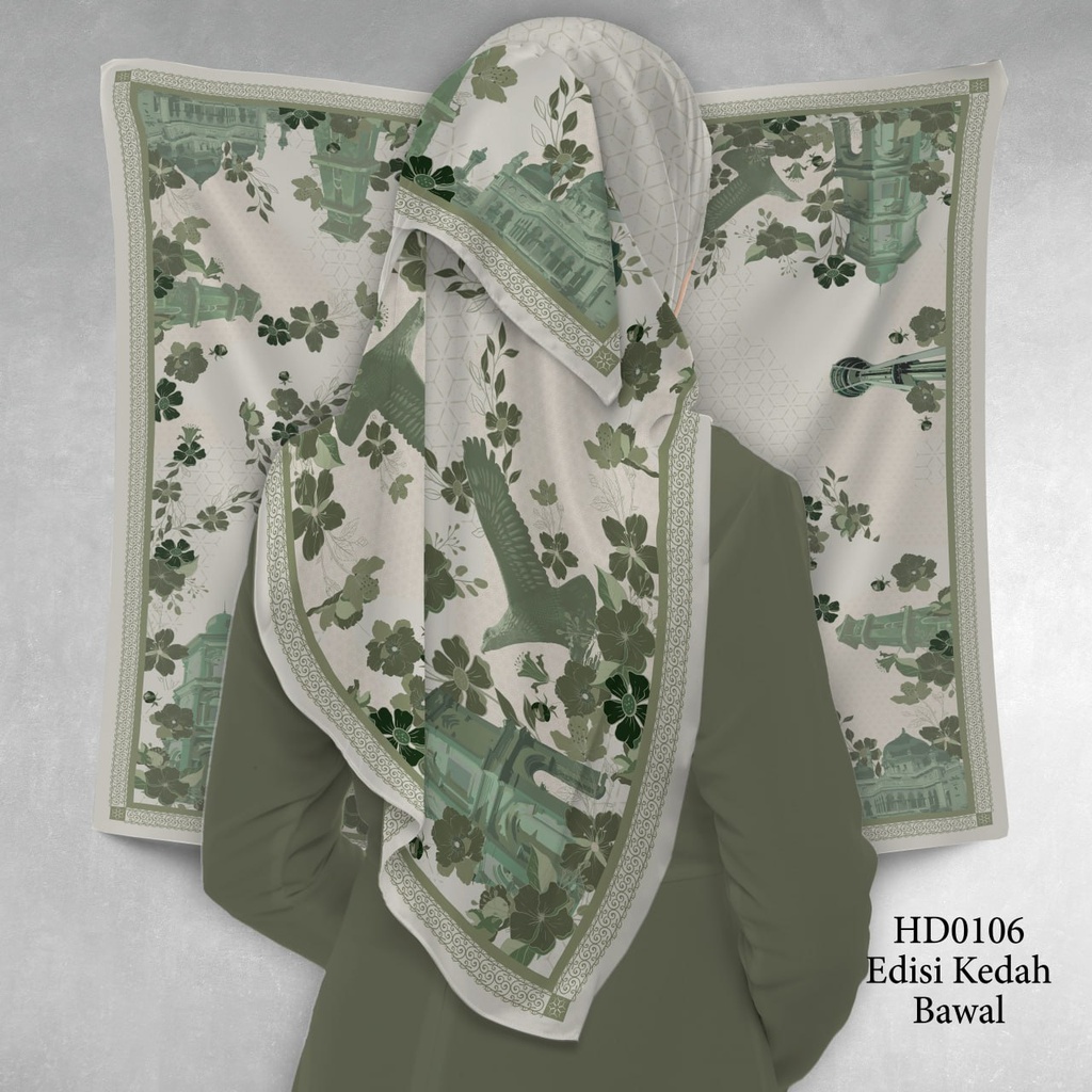 Tudung Bawal (Square Hijab) in HD0106