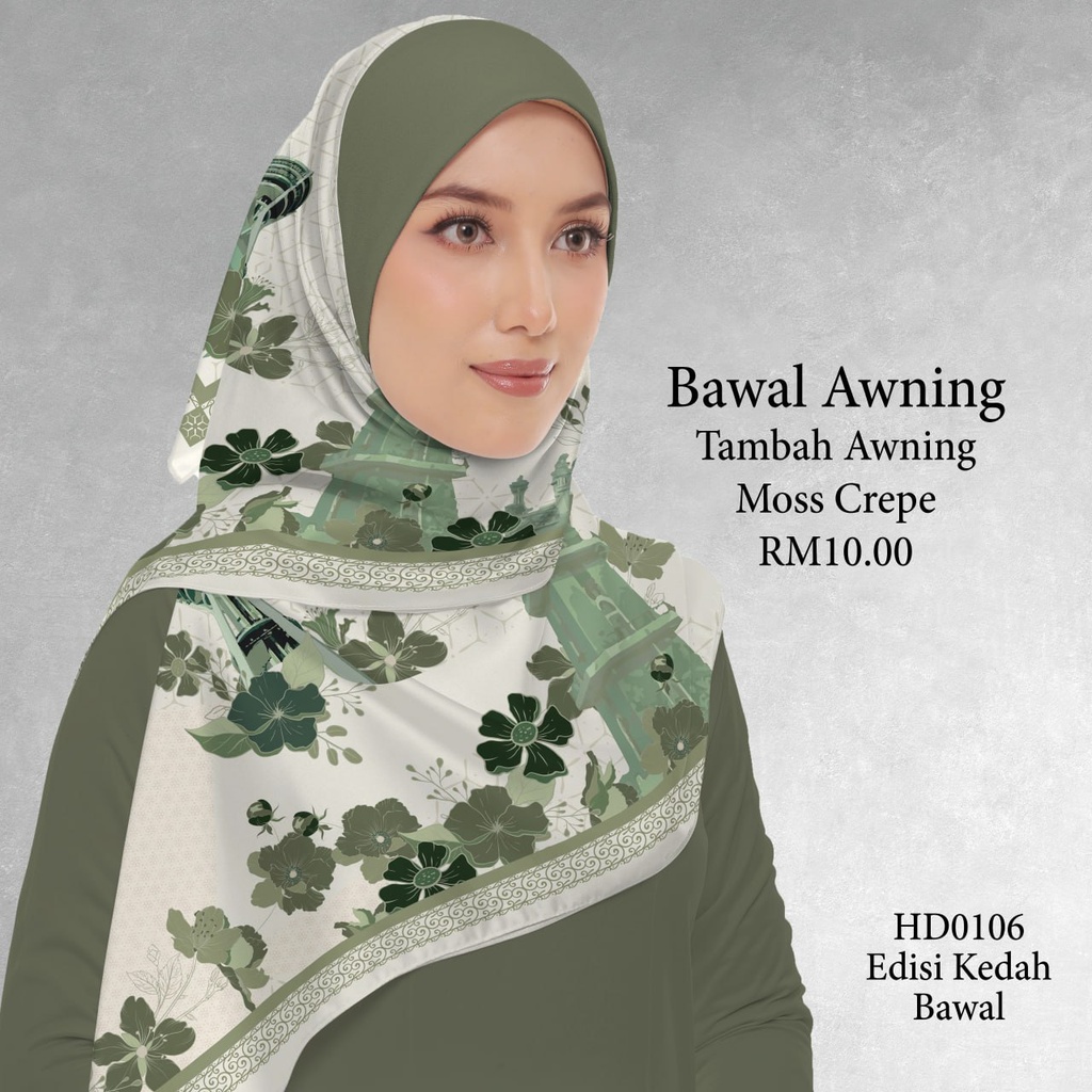 Tudung Bawal (Square Hijab) in HD0106