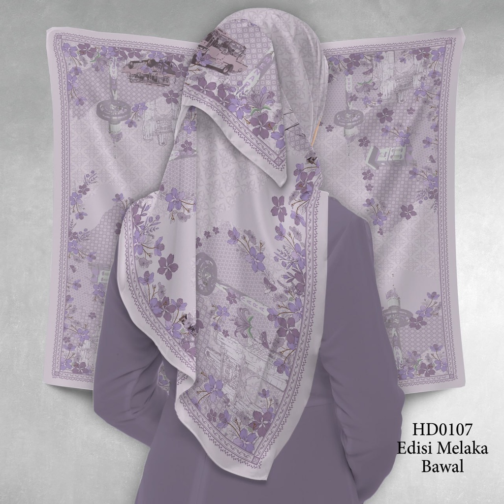 Tudung Bawal (Square Hijab) in HD0107