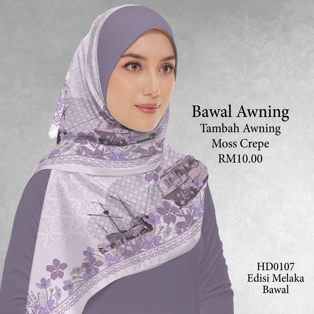 Tudung Bawal (Square Hijab) in HD0107