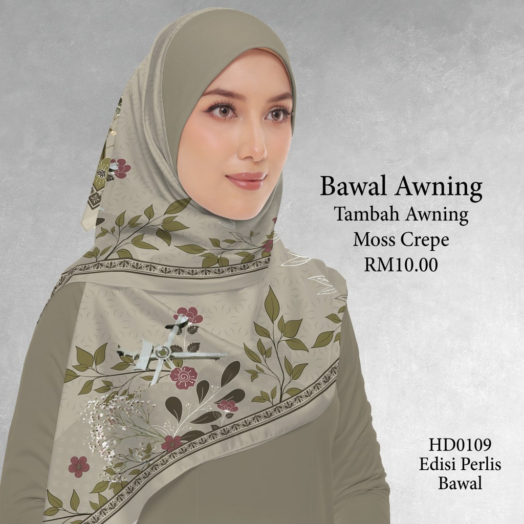 Tudung Bawal (Square Hijab) in HD0109