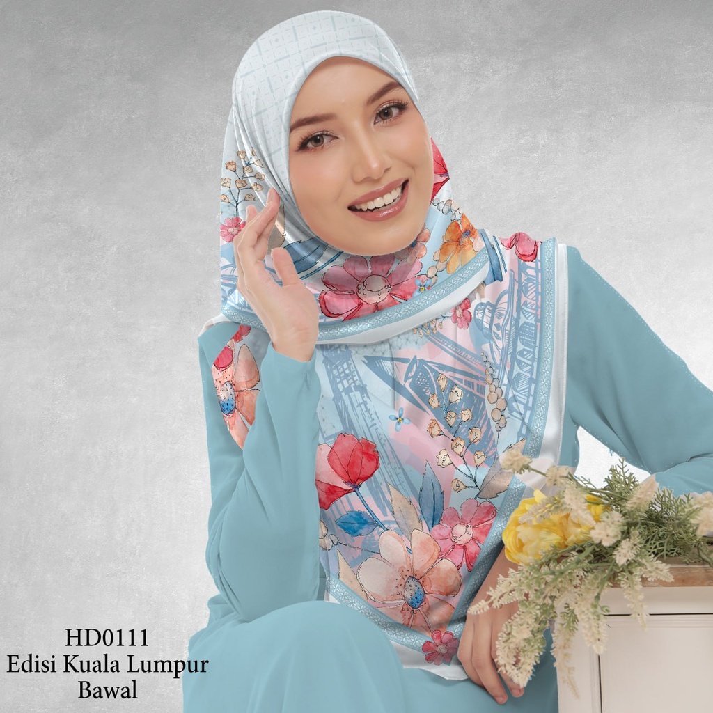 Tudung Bawal (Square Hijab) in HD0111