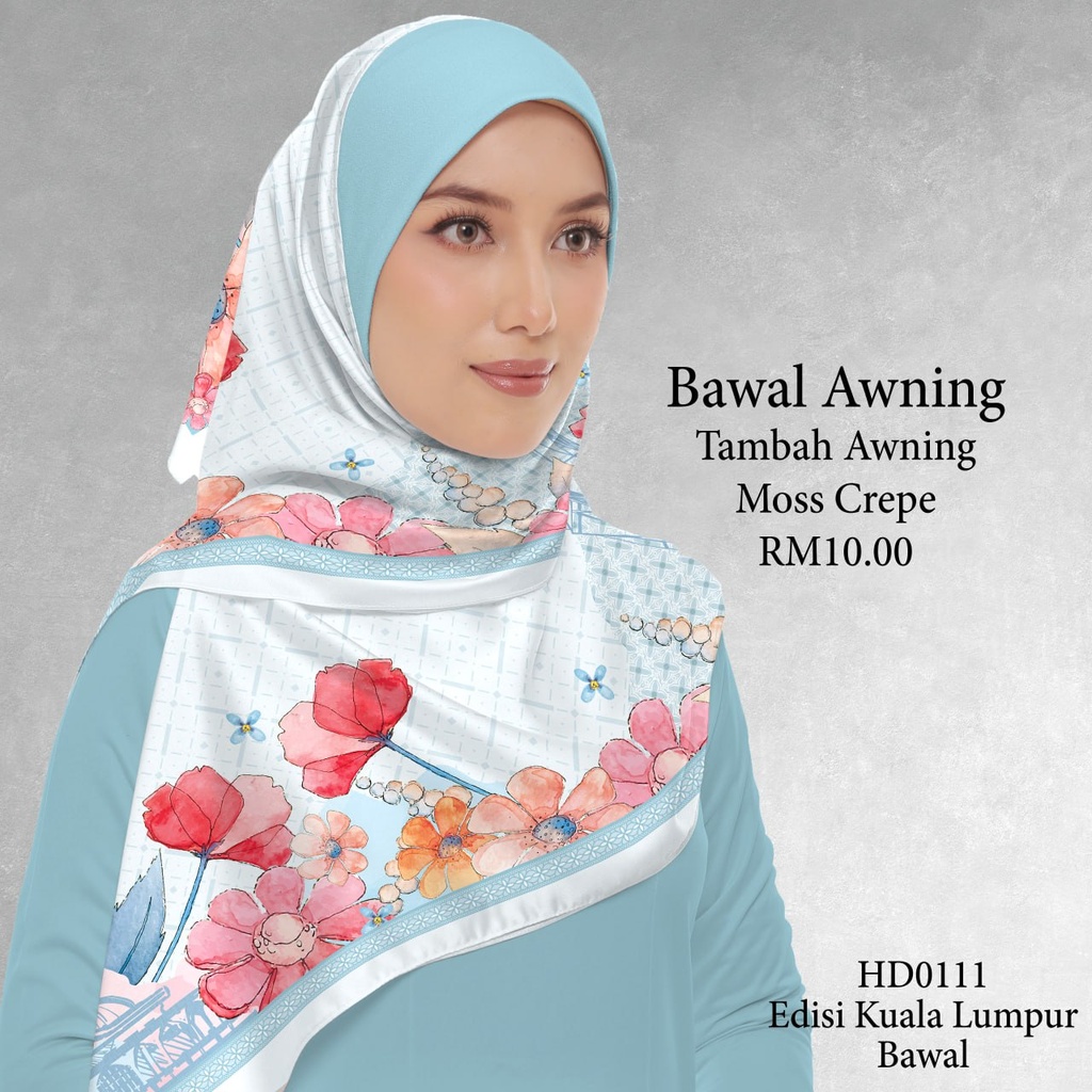 Tudung Bawal (Square Hijab) in HD0111