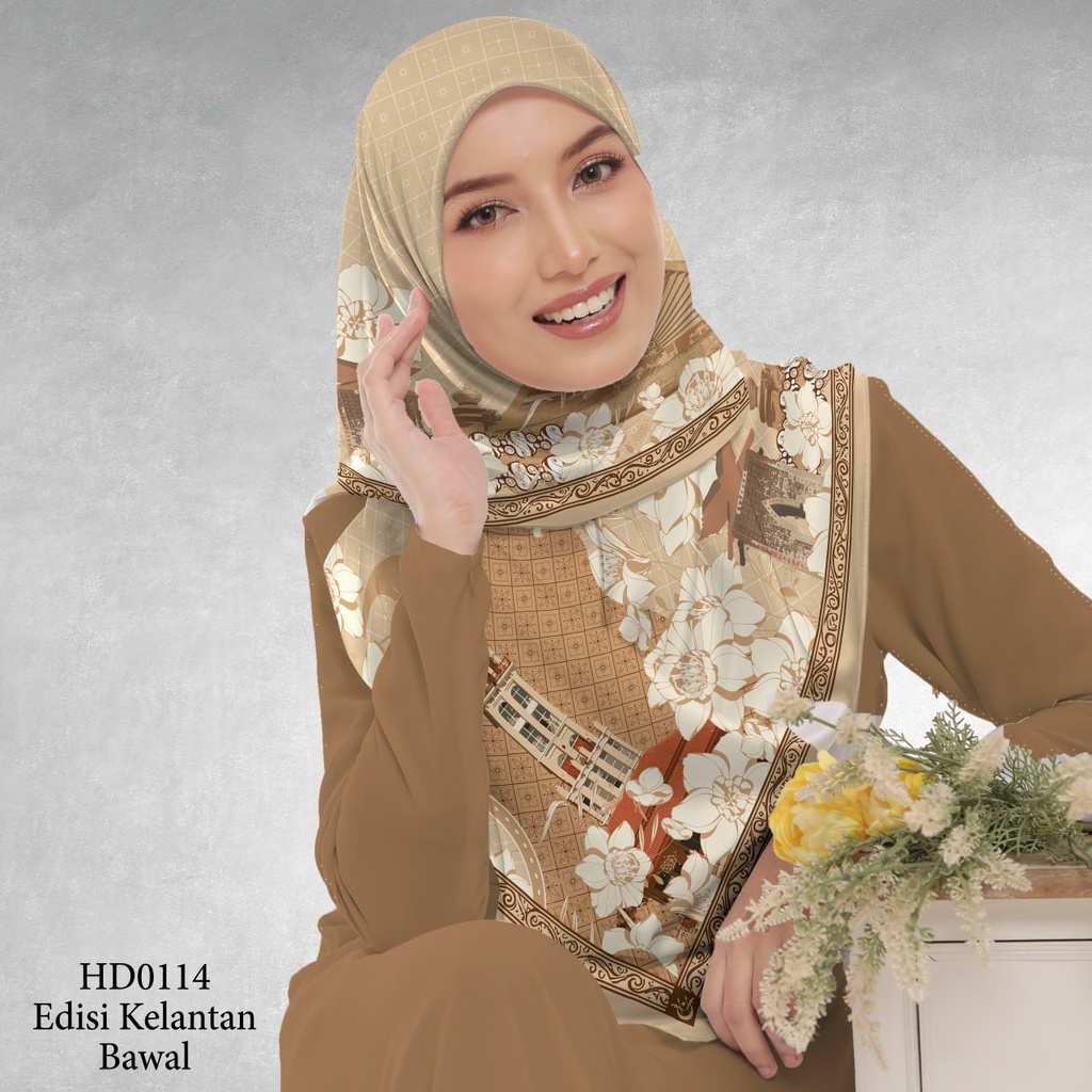 Tudung Bawal (Square Hijab) in HD0114