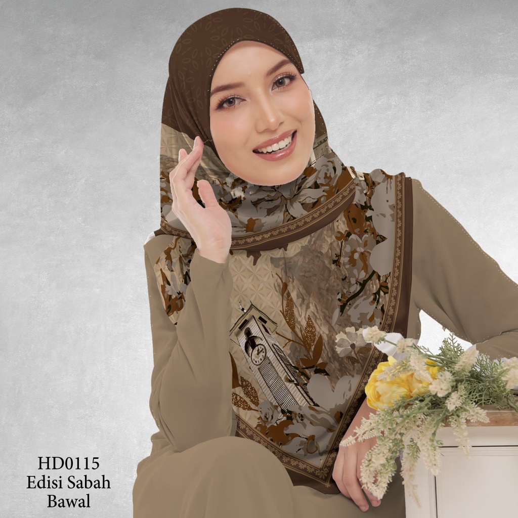 Tudung Bawal (Square Hijab) in HD0115