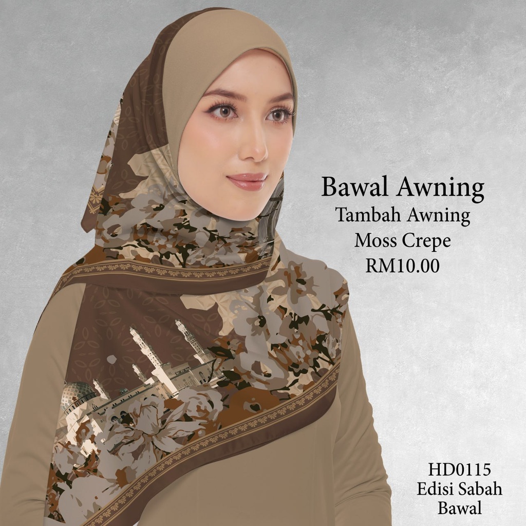 Tudung Bawal (Square Hijab) in HD0115