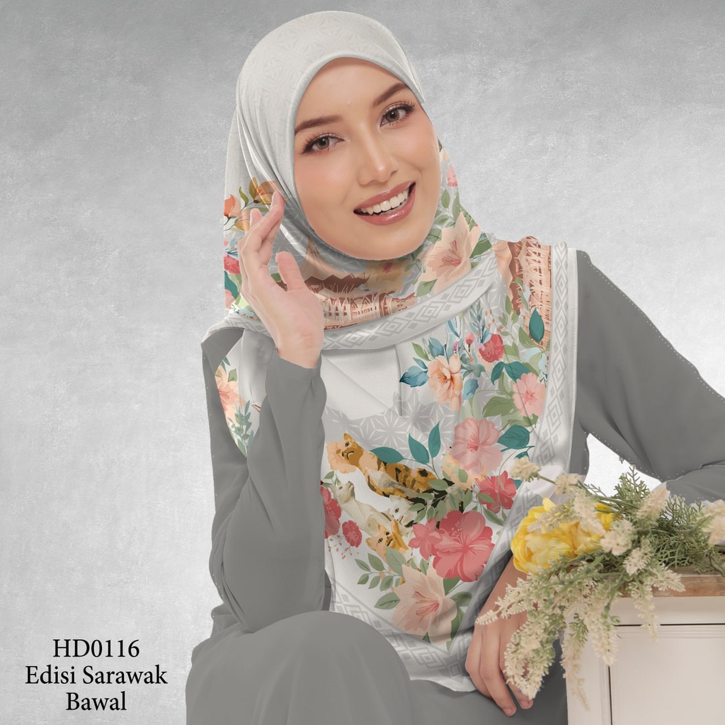 Tudung Bawal (Square Hijab) in HD0116