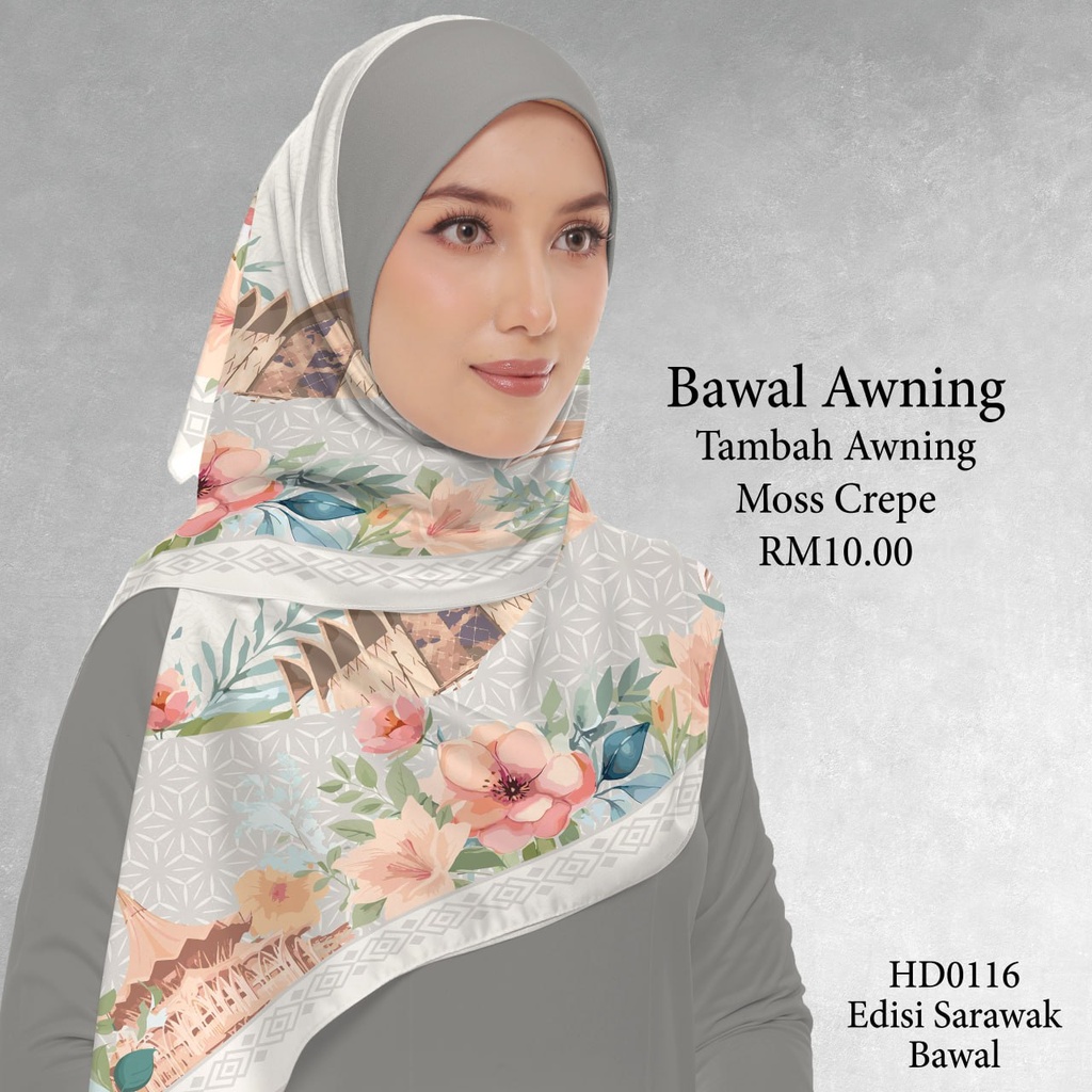 Tudung Bawal (Square Hijab) in HD0116