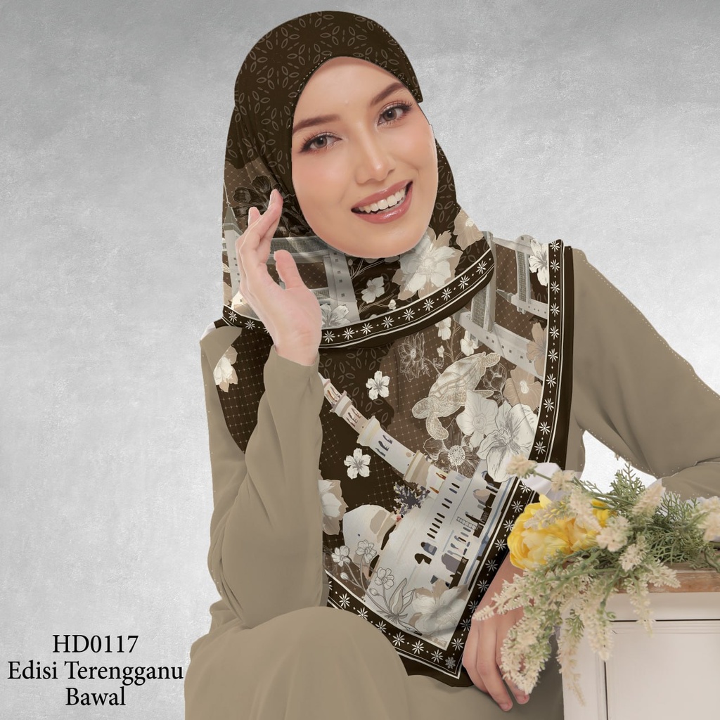 Tudung Bawal (Square Hijab) in HD0117