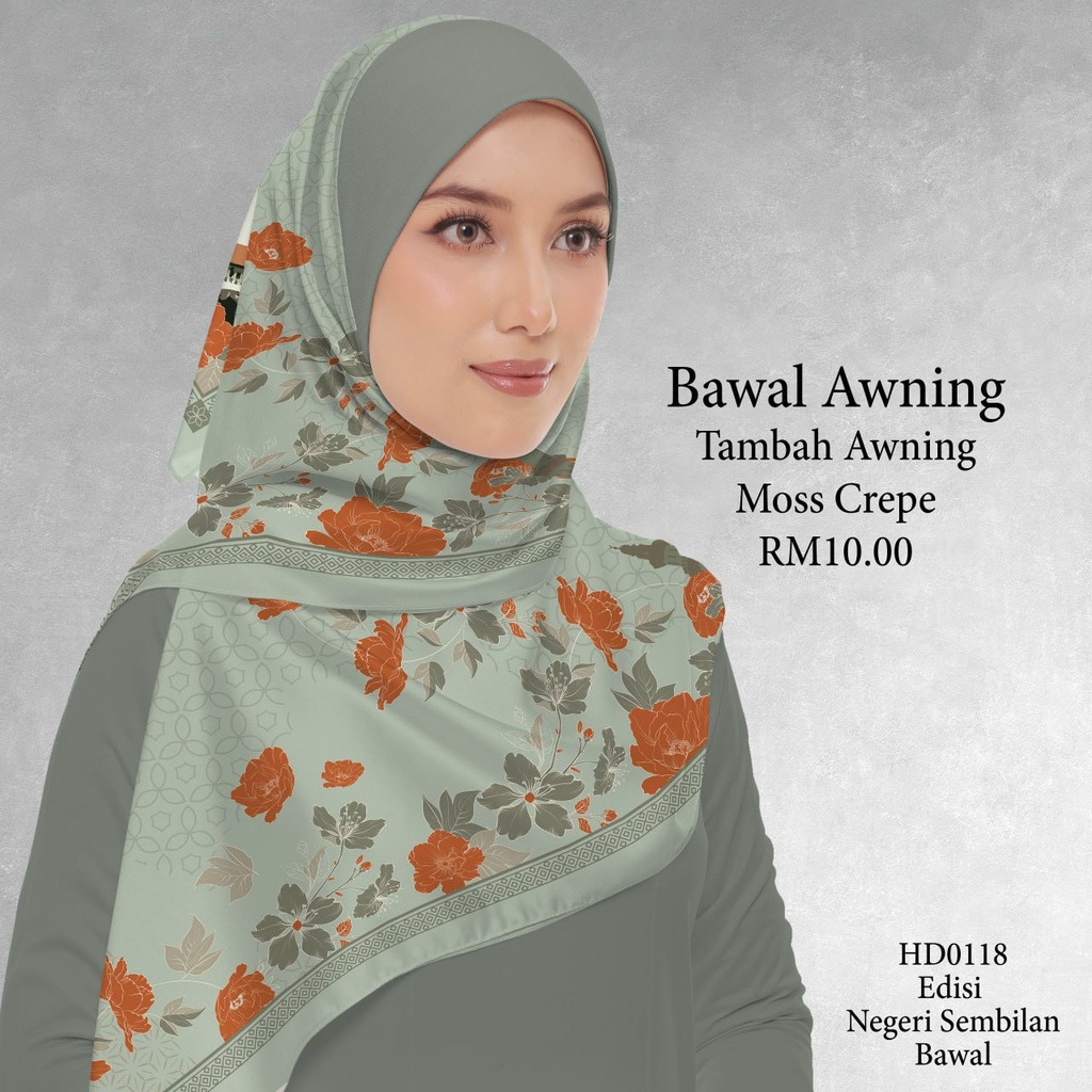 Tudung Bawal (Square Hijab) in HD0118