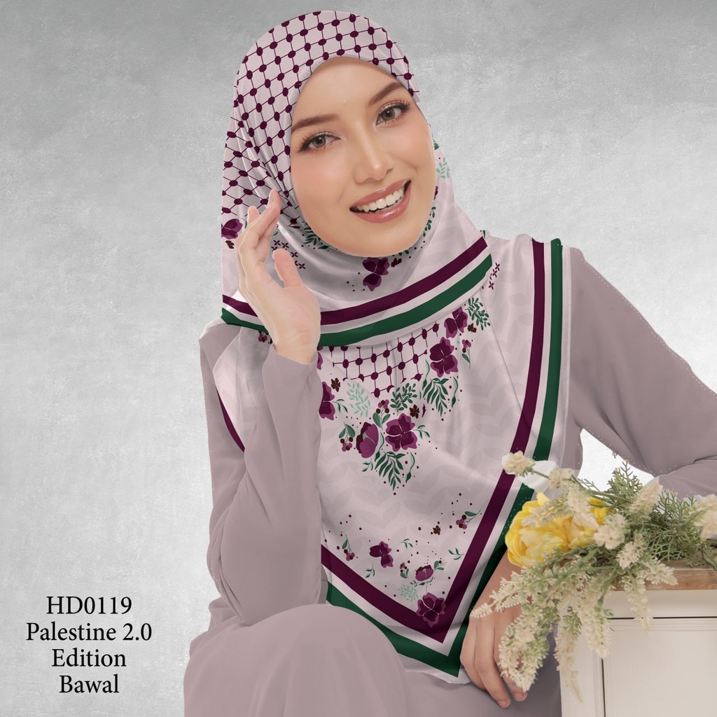 Tudung Bawal (Square Hijab) in HD0119